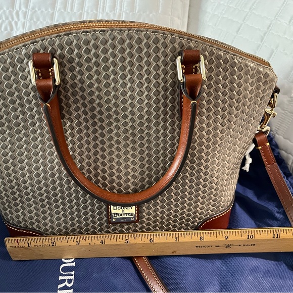 Dooney & Bourke Tan and Brown Satchel - Picture 2 of 9